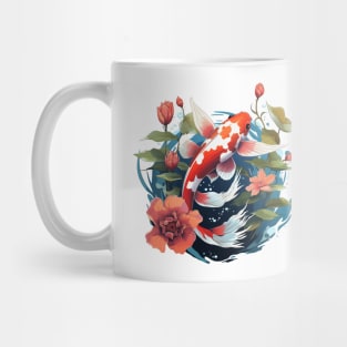 Koi Fish In A Pond Mug